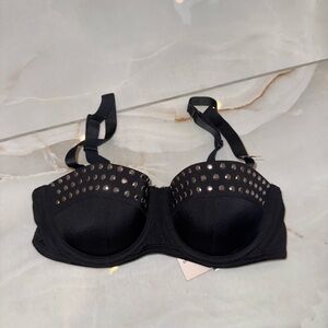 H&M Black Studded Underwire Bra | Size 34B | New with Tags